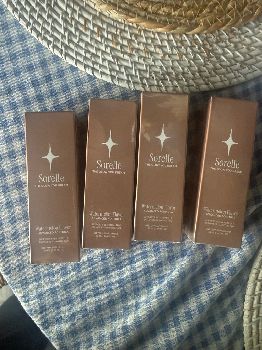 Sorelle Watermelon Flavor Women’s Skincare Supplement bundle 4 – Rose Gold